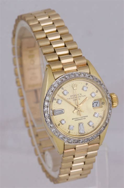 ladies mid size gold rolex|ladies rolex watches with diamonds.